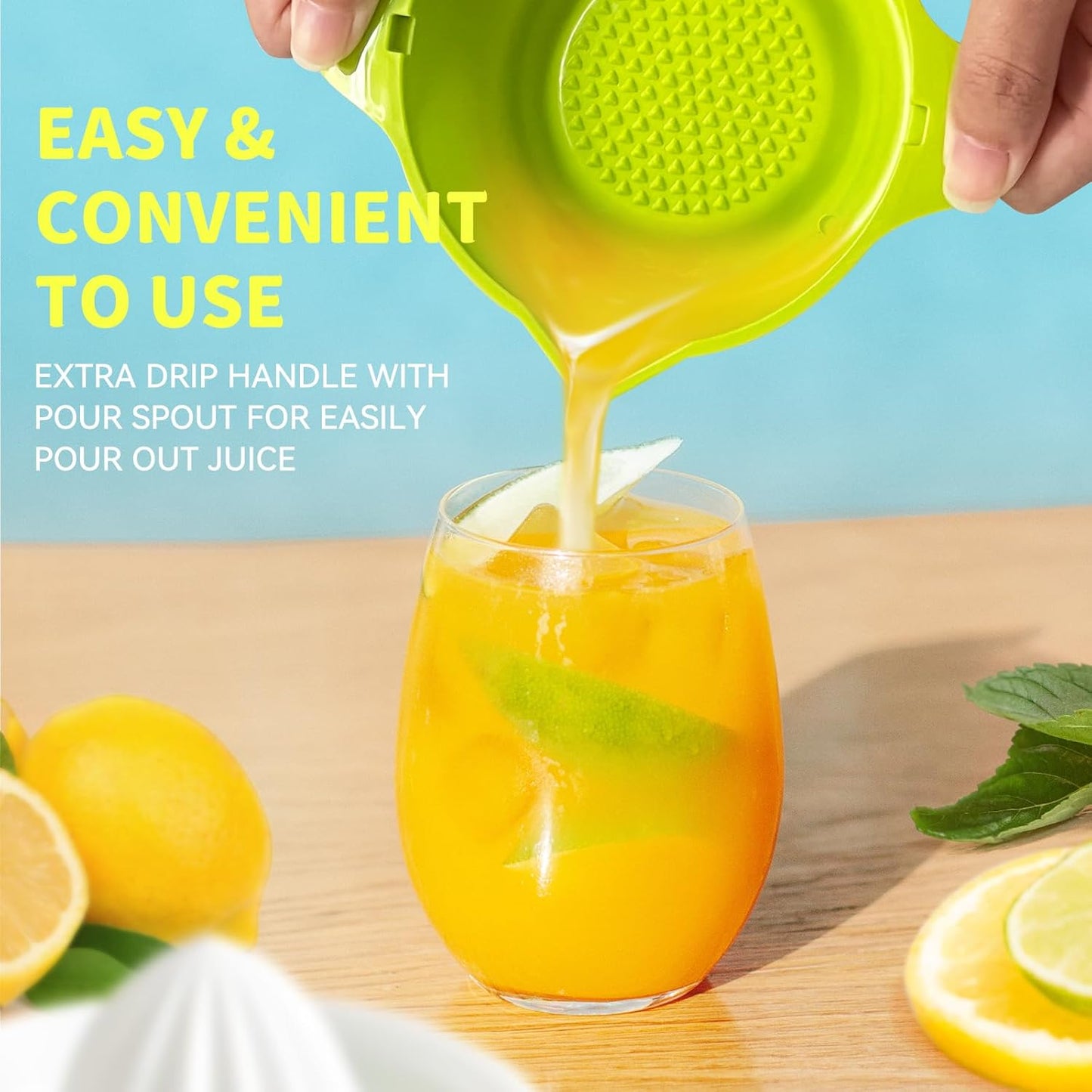 Citrus Juicer, Lemon Squeezer Orange Fruit Manual Hand Juicers with Pouring Spout, 250ml