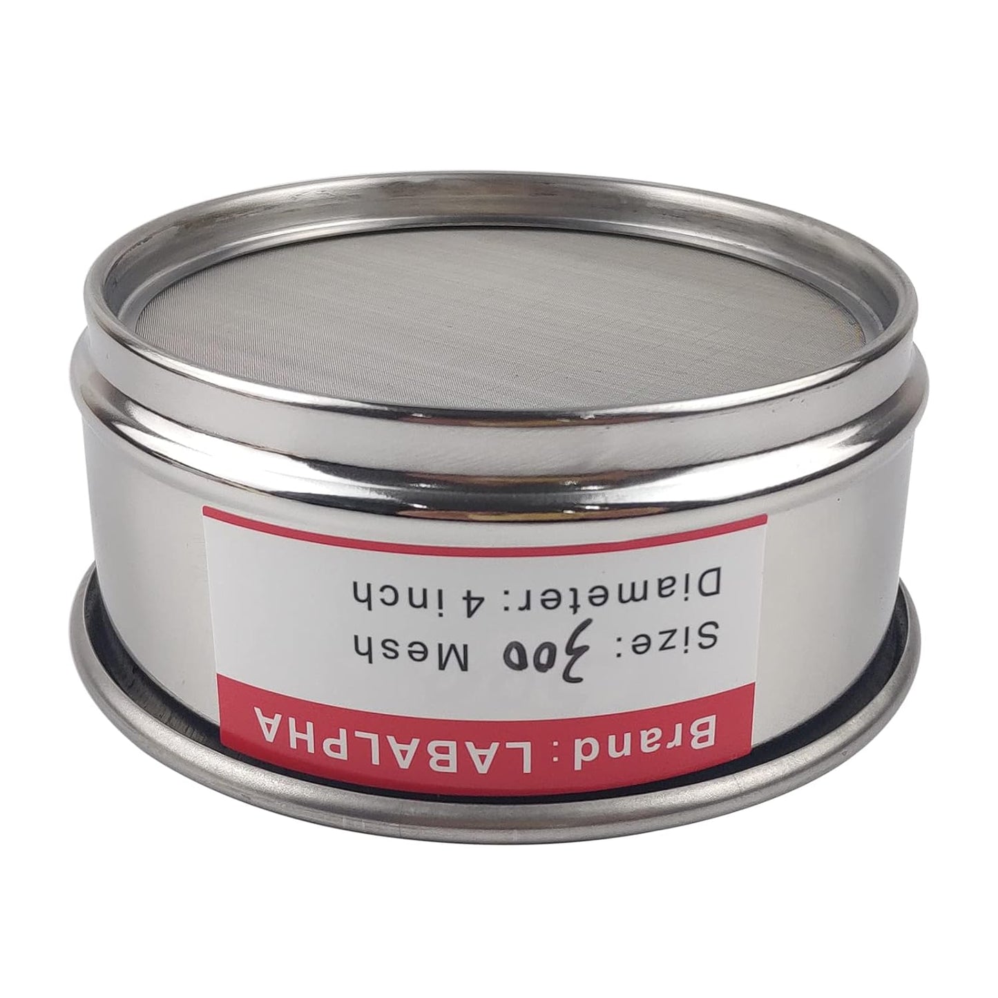 LABALPHA 70 Mesh Lab Sieves, Test Sieve #70 Mesh, 4'' Diameter, 304 Stainless Steel Wire Cloth (0.22mm)