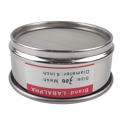 LABALPHA 70 Mesh Lab Sieves, Test Sieve #70 Mesh, 4'' Diameter, 304 Stainless Steel Wire Cloth (0.22mm)