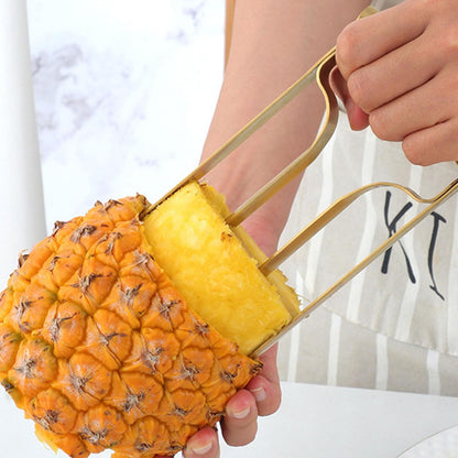 Stainless Steels Pineapple Peeler Corer Cutter Tool Portable Fruit Slicers Kitchen Tool Quick Pineapple Meat Pickers For Home Picnics Party Travel