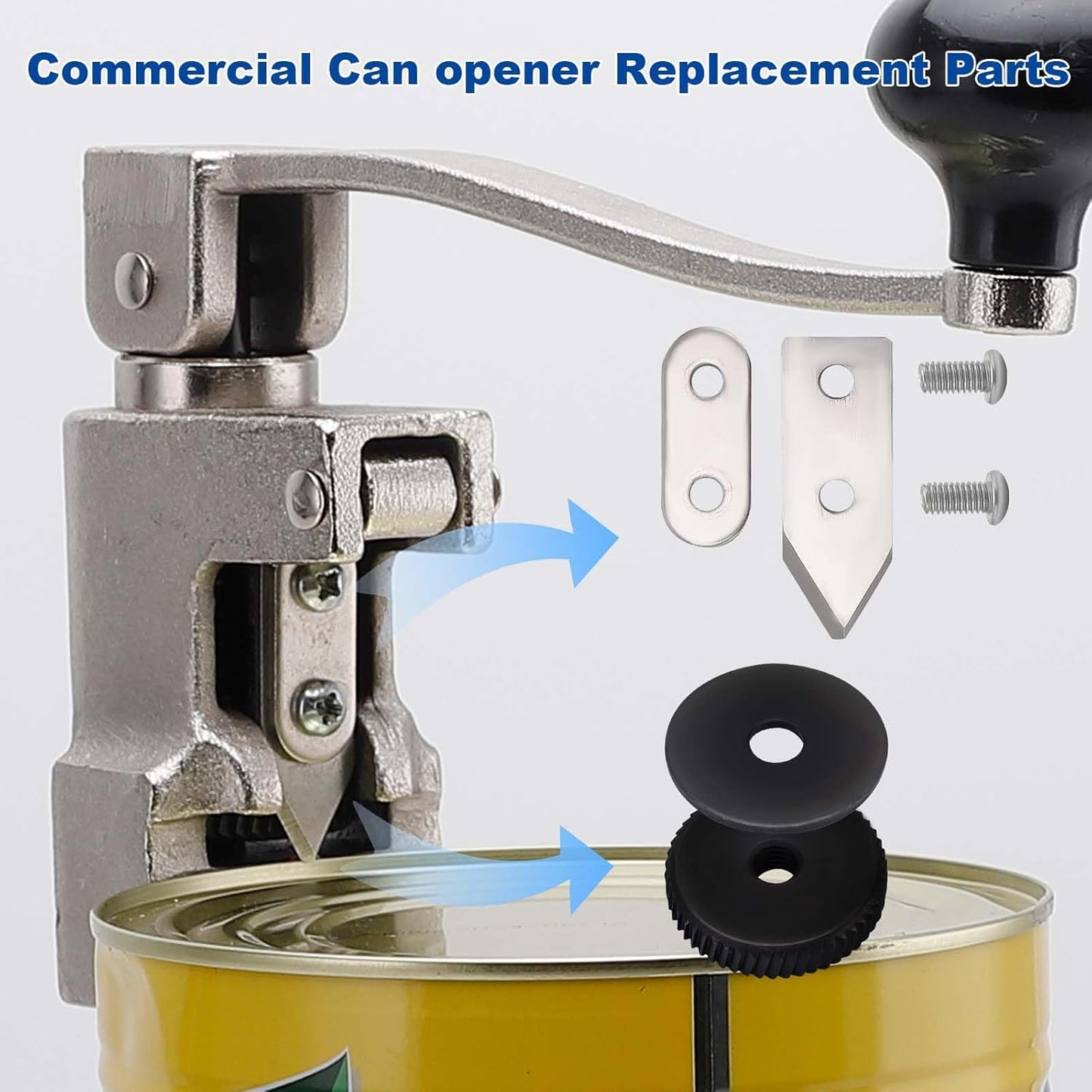Commercial Can Opener Heavy Duty - Yeipower Industrial Manual Can Opener Opens Up to 11" Tall Cans