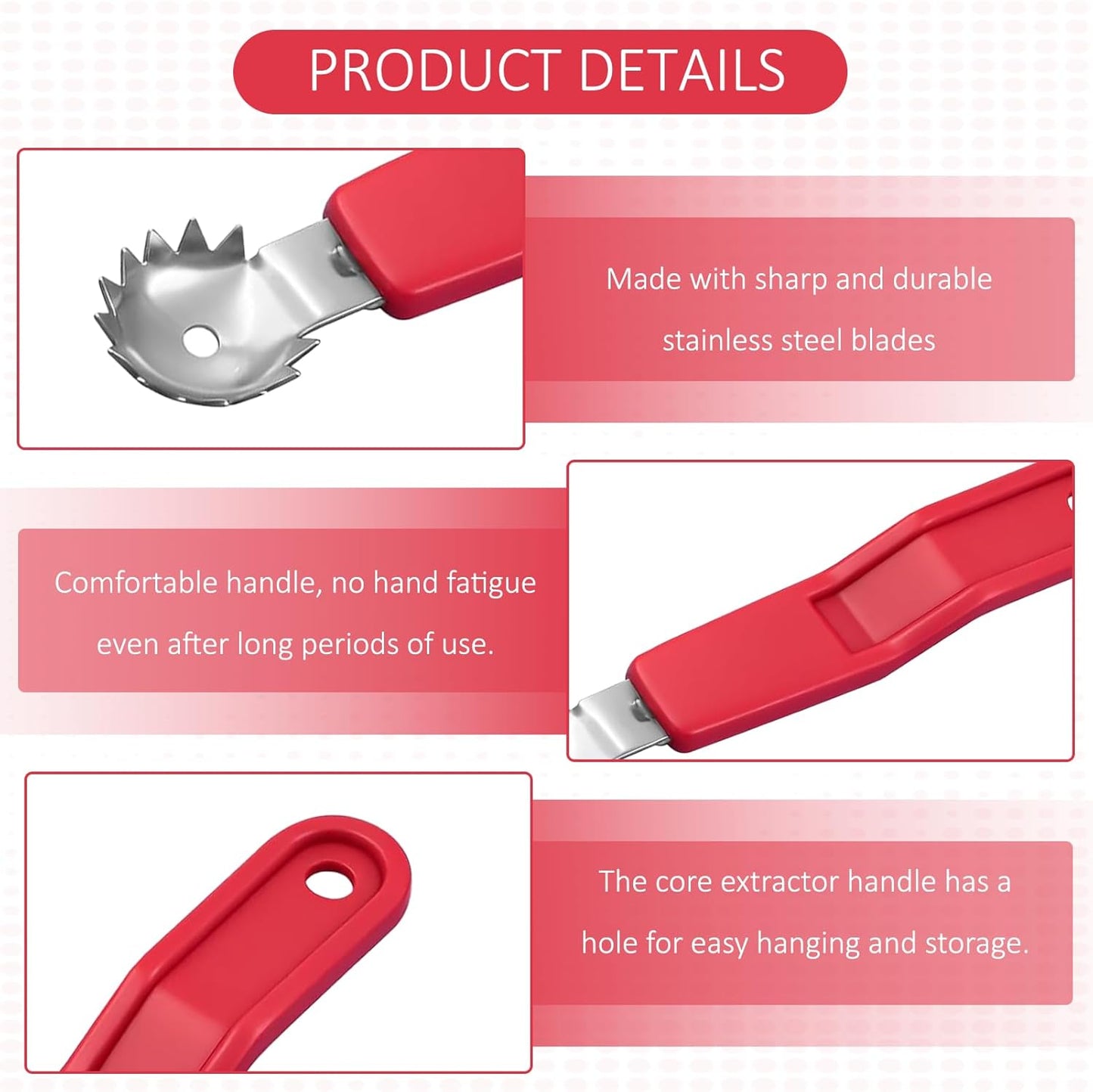Tomato Corer Tool Strawberry Corer Tool,Stainless Steel Tomato Corer,Practical Kitchen Tools,For Tomato Strawberry,Dessert Making And Salad Making(5 Pcs)