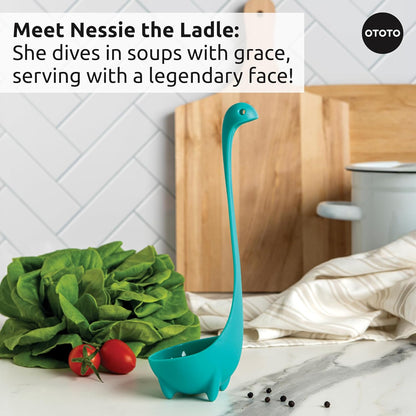 OTOTO The Original Nessie Ladle - Soup Ladle, Cute Gifts, Funny Kitchen Gadgets, Loch Ness design, Cooking Gifts for Mom - Cute and Practical Kitchen Utensils - Unique Gifts for Women