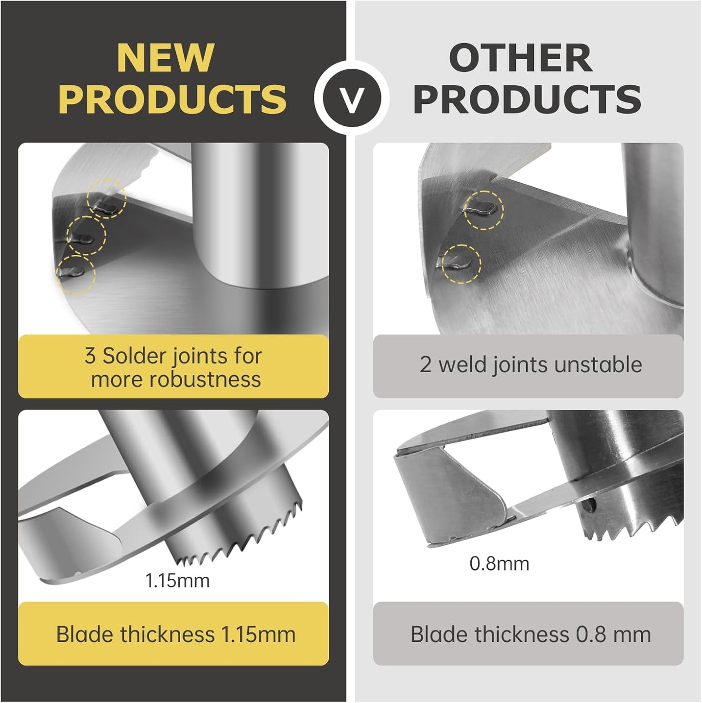 Pineapple Corer and Slicer, Stainless Steel Pineapple Cutter and Corer, Upgraded Pineapple Peeler and Apple Corer Tool with Pineapple Core Remover for Corer Tool Kitchen (Black)