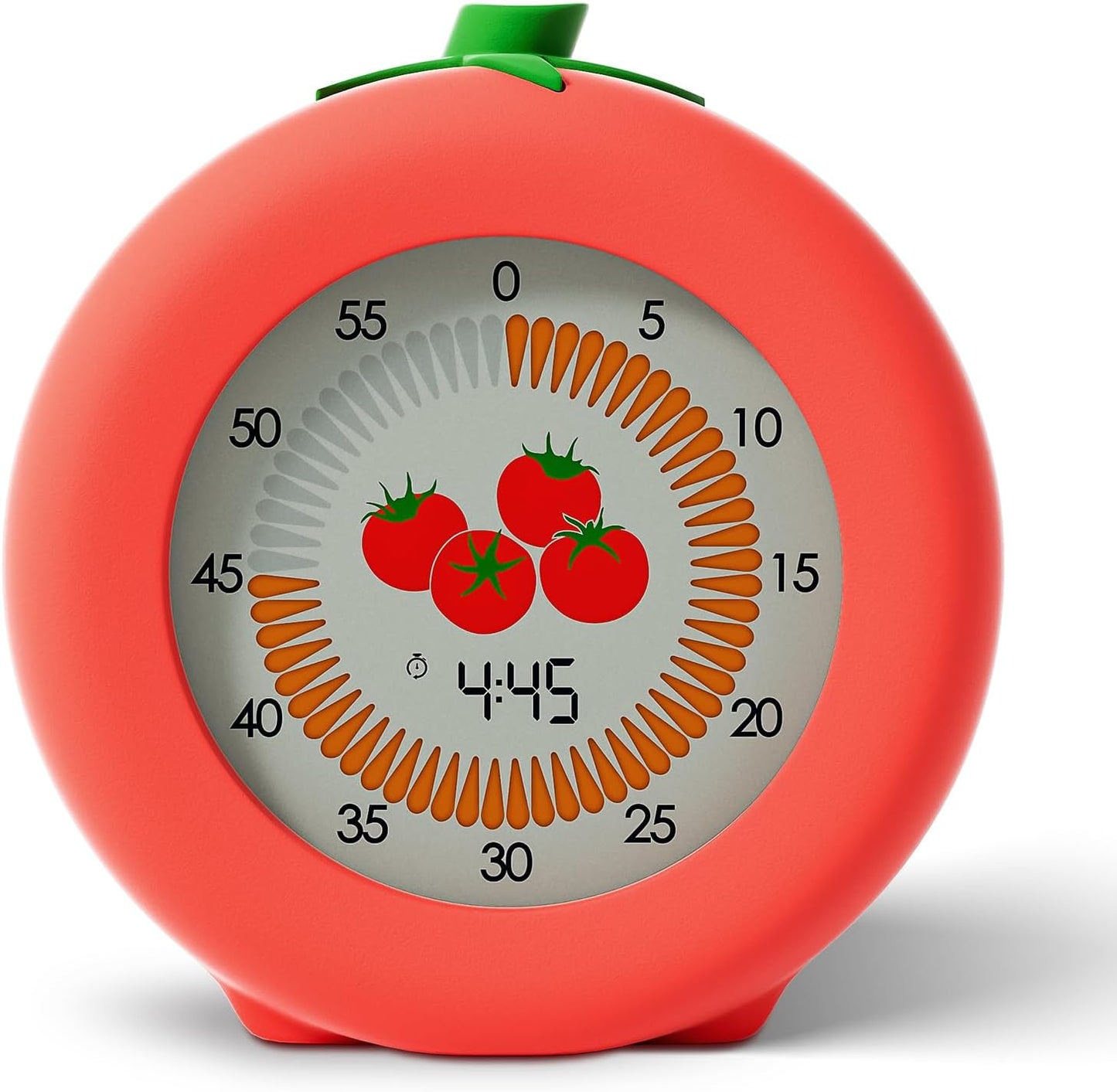 Tomato Visual Timer for Kids, 5h Cute Kids Pomodoro Countdown Timer, Kitchen Helper Timer, Visual Timer for Classroom, Office Desk and Meetings