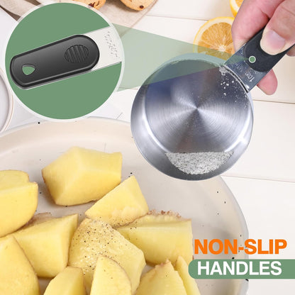 DOTINGHUX 1/3 Cup Magnetic Grips Stainless Steel Measuring Cup -1PCS