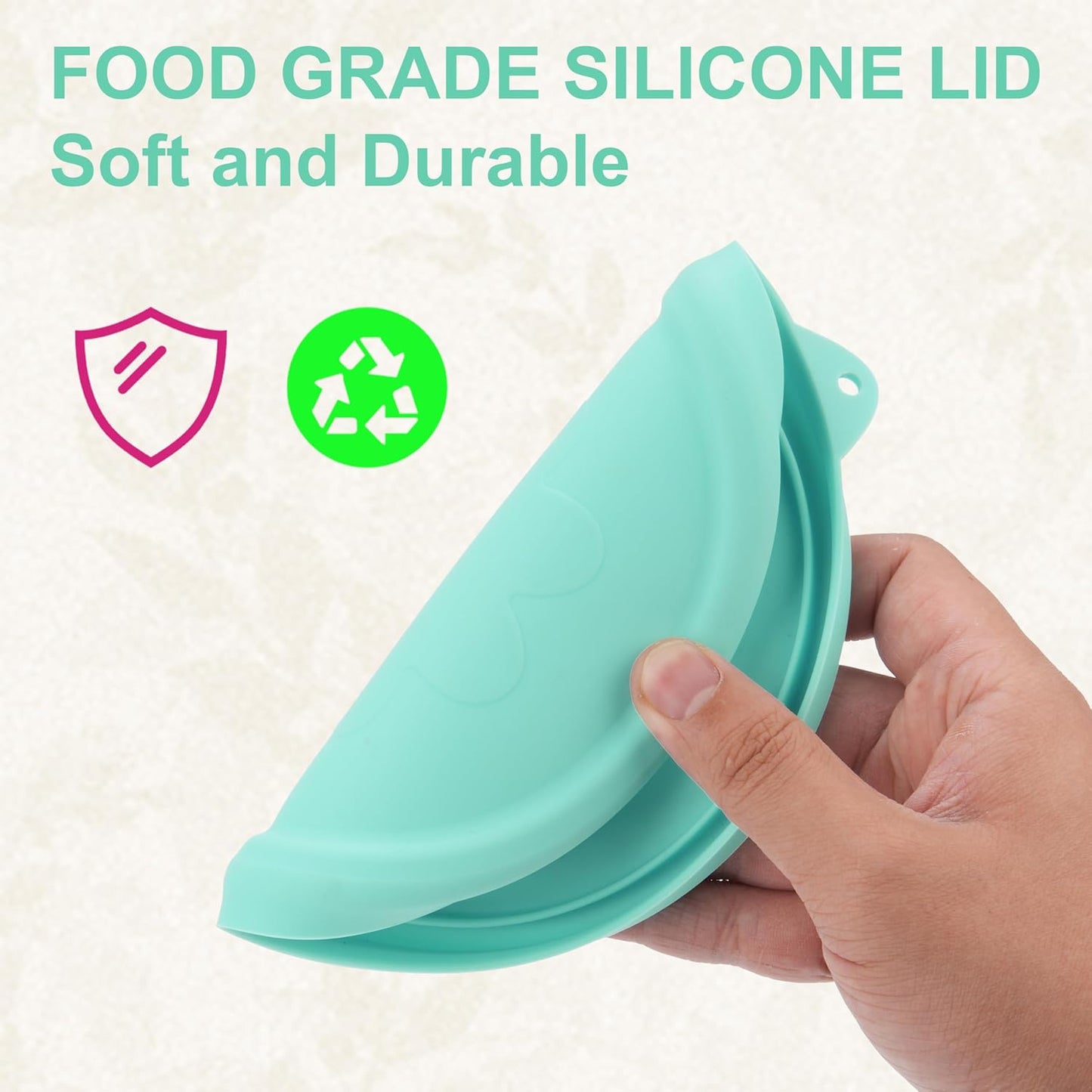 Silicone Lids Fit for Pyrex Sculpted Glass Mixing Bowls, Replacement Lids Compatible with Pyrex 3, 6, 10 Cup & 4.5 Qt Sculpted & Tinted Glass Bowls, Dishwasher Safe (Lid Only)
