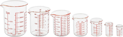 High Borosilicate Glass Measuring Cup-V-Shaped Spout，Glass Measuring Beaker for Kitchen or Restaurant, Easy to Read, 60 ML (2 Oz)-Pack of 2