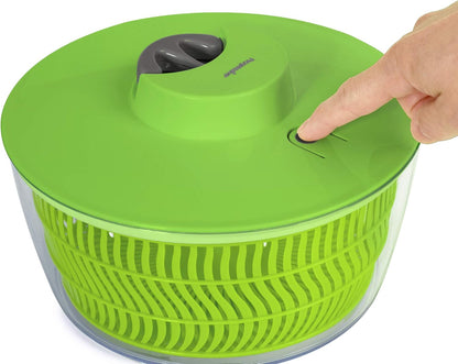 ROPE SALAD DRYER WITH STOP, GREEN - 4L