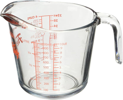 Anchor Hocking 2 Piece Glass Measuring Cup Set