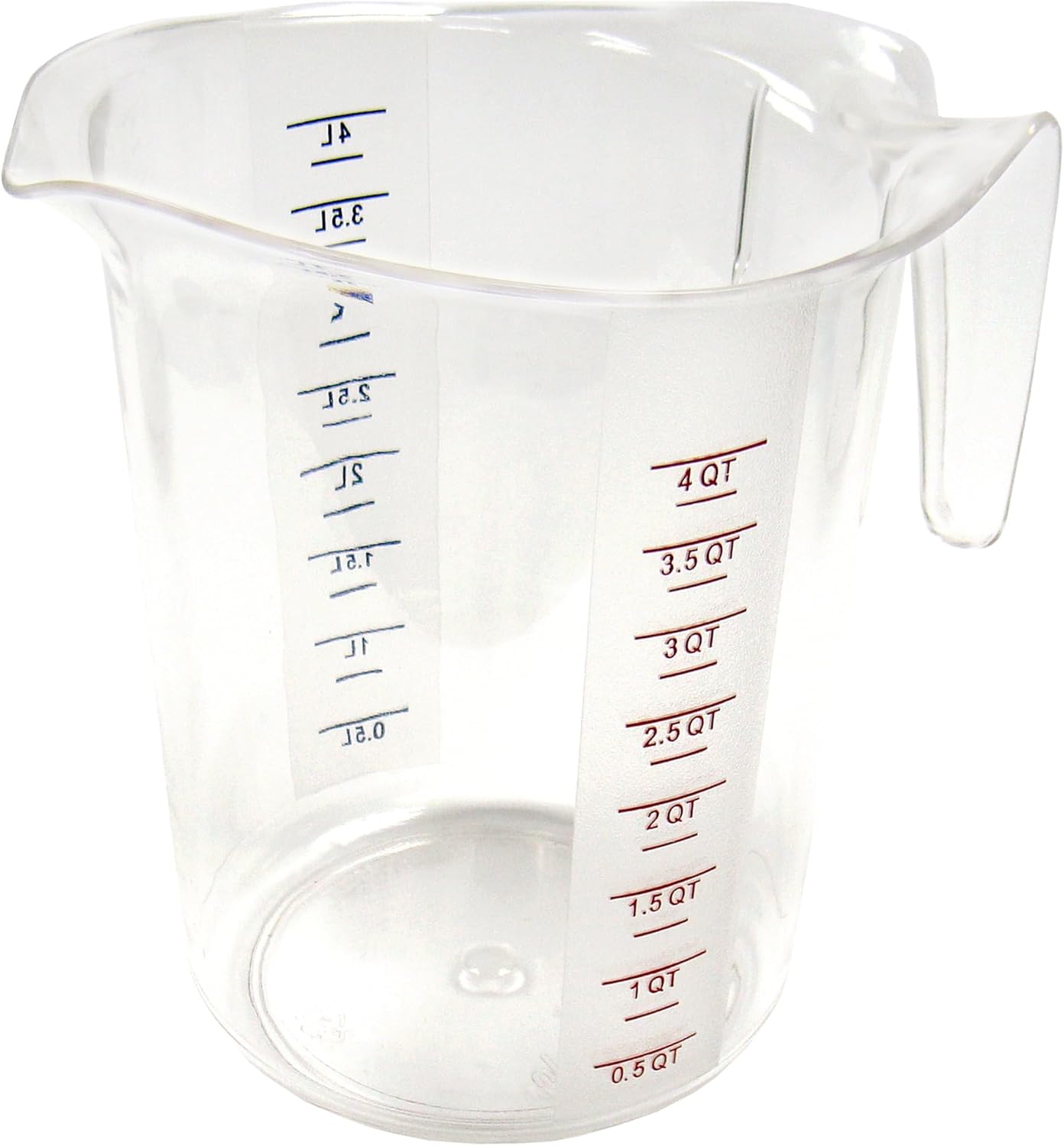 Winco FBA_ Measuring Cup, Polycarbonate, 1-Quart, Clear