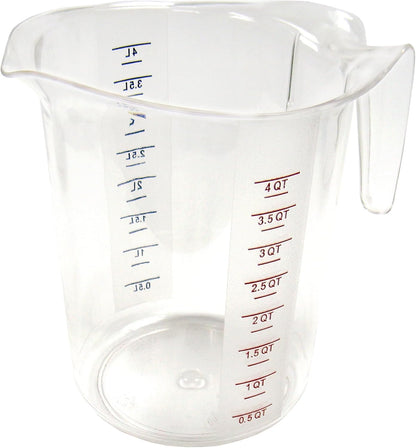 Winco FBA_ Measuring Cup, Polycarbonate, 1-Quart, Clear