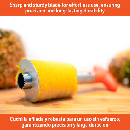 IMUSA Stainless Steel Pineapple Corer with Orange Handle