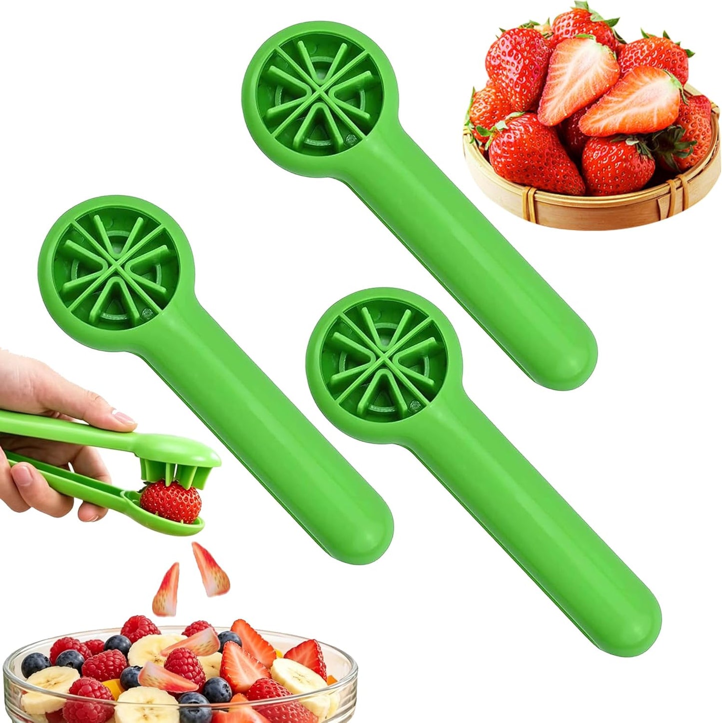 Grape Cutter Tool, 2026 New Grape Tomato Cherry Strawberry Slicer Tools Into 4 Pieces for Vegetable Fruit Salad, Quarter Fruit Slicer Kitchen Gadget (1 pcs)