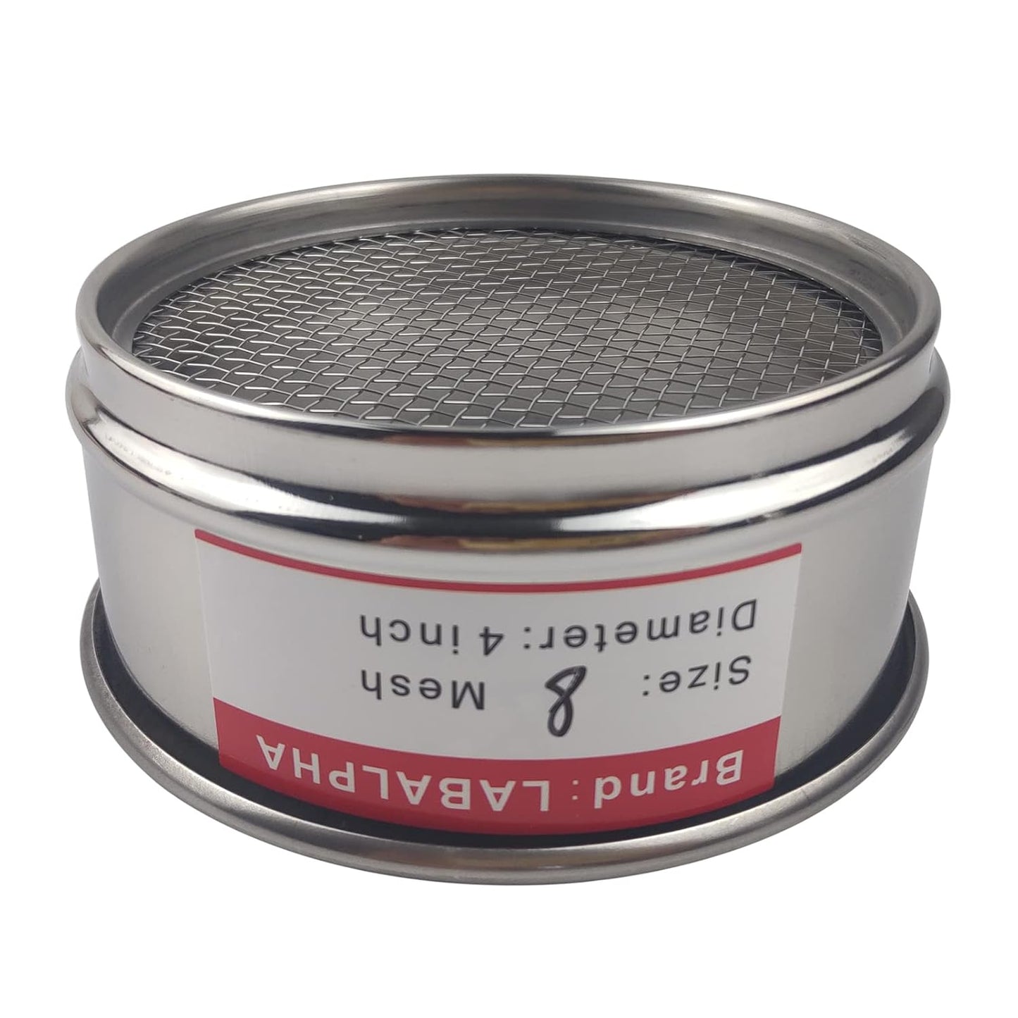 LABALPHA 70 Mesh Lab Sieves, Test Sieve #70 Mesh, 4'' Diameter, 304 Stainless Steel Wire Cloth (0.22mm)