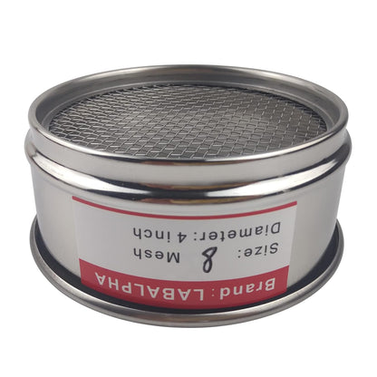 LABALPHA 70 Mesh Lab Sieves, Test Sieve #70 Mesh, 4'' Diameter, 304 Stainless Steel Wire Cloth (0.22mm)