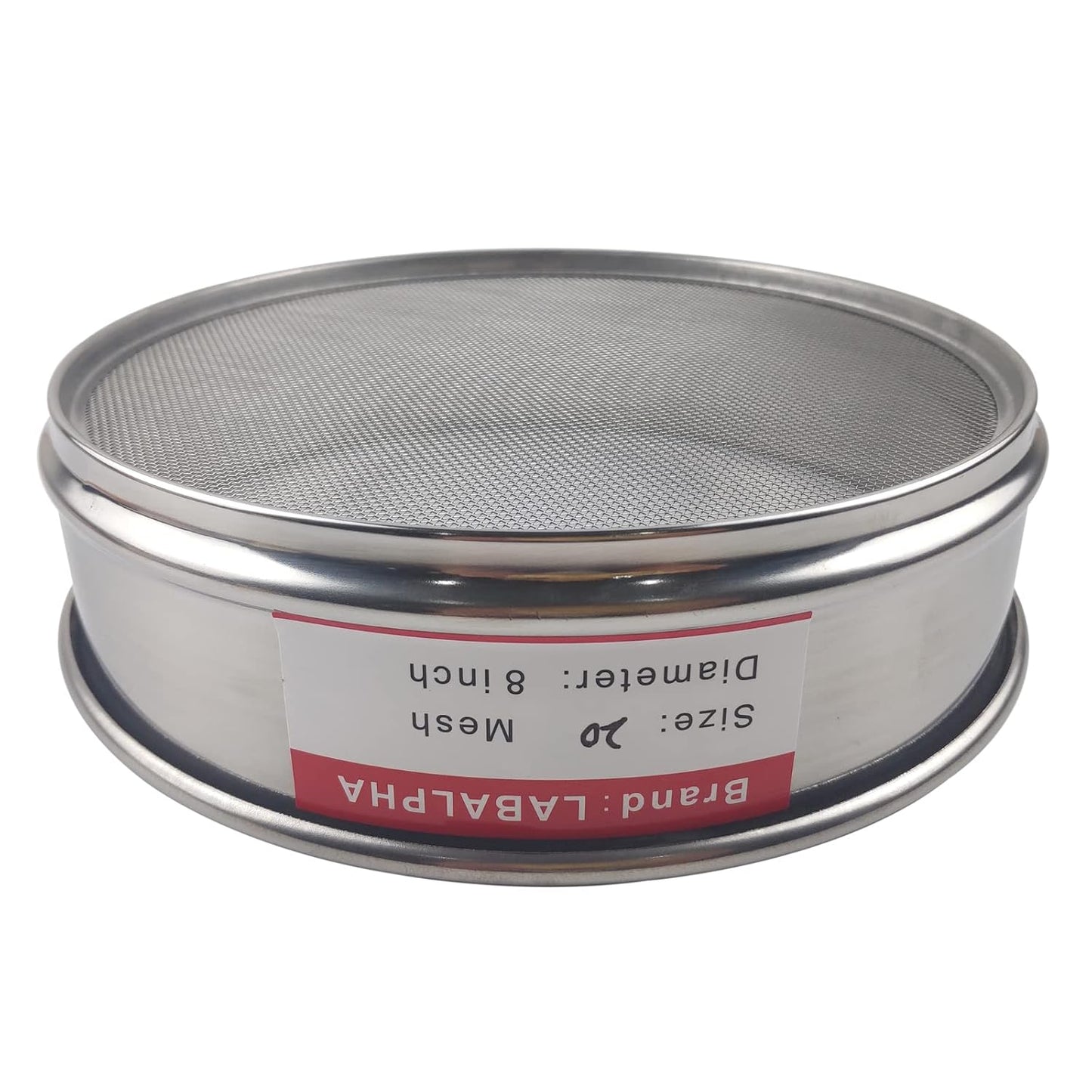 LABALPHA 120 Mesh Lab Sieves, #120 Mesh Test Sieve, 8'' Diameter, 304 Stainless Steel Wire Cloth (0.125mm)