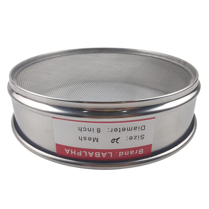 LABALPHA 120 Mesh Lab Sieves, #120 Mesh Test Sieve, 8'' Diameter, 304 Stainless Steel Wire Cloth (0.125mm)