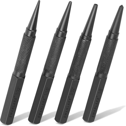 SWANLAKE 9-Pieces Roll Pin Punch Set, Removing Repair Tool with Holder for Automotive, Watch Repair,Jewelry and Craft