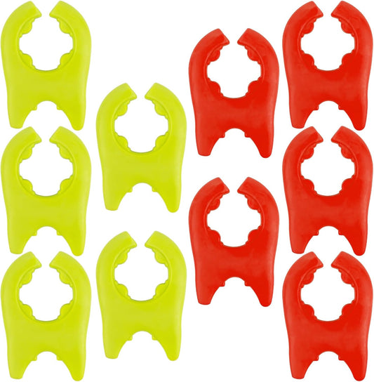 Framendino, 10 Pack Spatula Bracket Clips Silicone Spoon Pot Pan Holders Non-Slip Utensil Rest for Kitchen Cooking