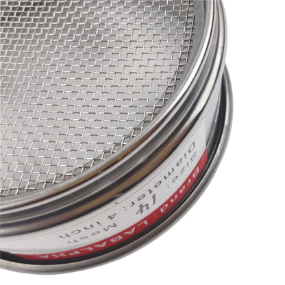LABALPHA 70 Mesh Lab Sieves, Test Sieve #70 Mesh, 4'' Diameter, 304 Stainless Steel Wire Cloth (0.22mm)