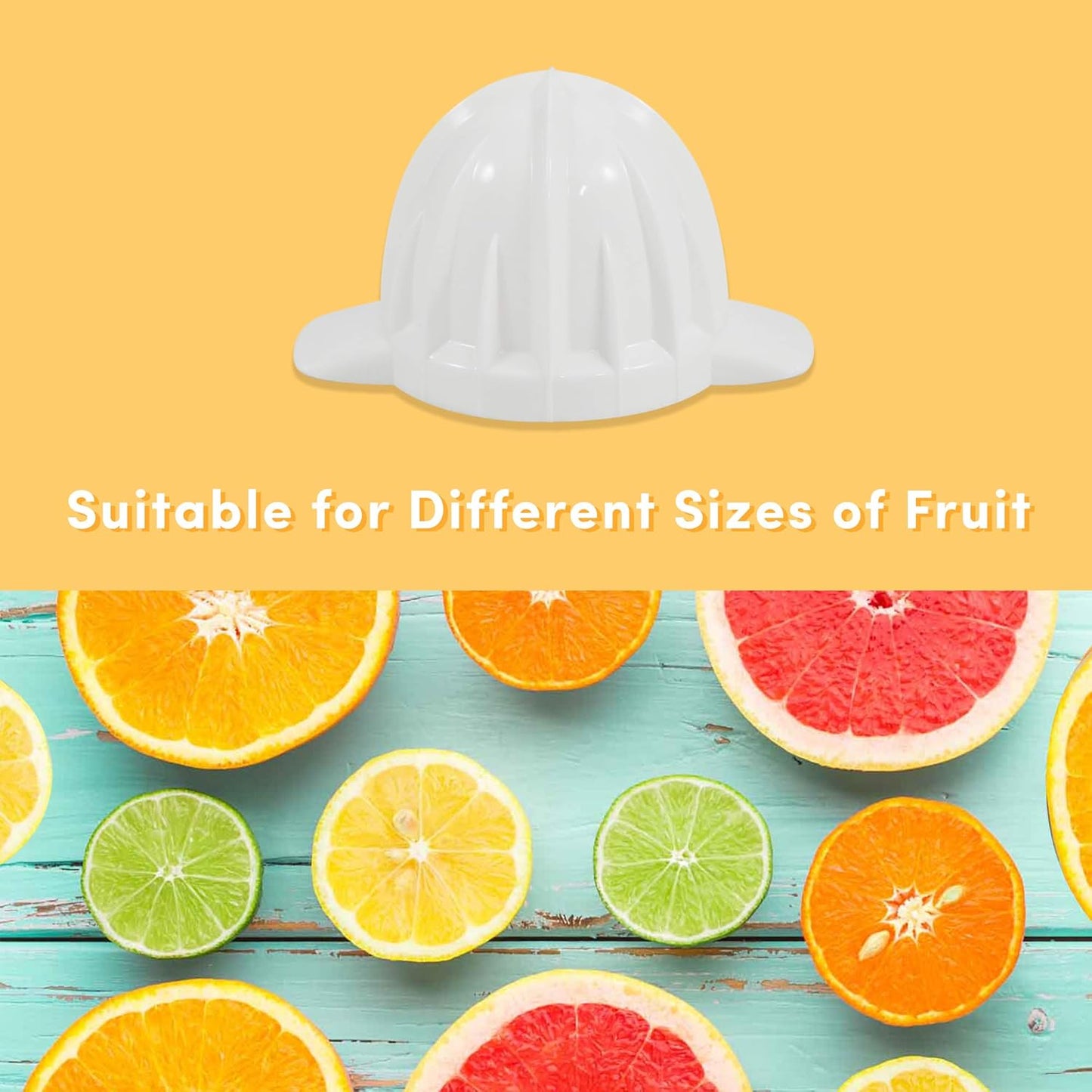 Elite Gourmet ETS-411 BPA-Free 30-Watt Electric Citrus Juicer Extractor: Compact Large Volume Pulp Control Oranges, Lemons, Limes, Grapefruits with Easy Pour Spout, 16 oz, White