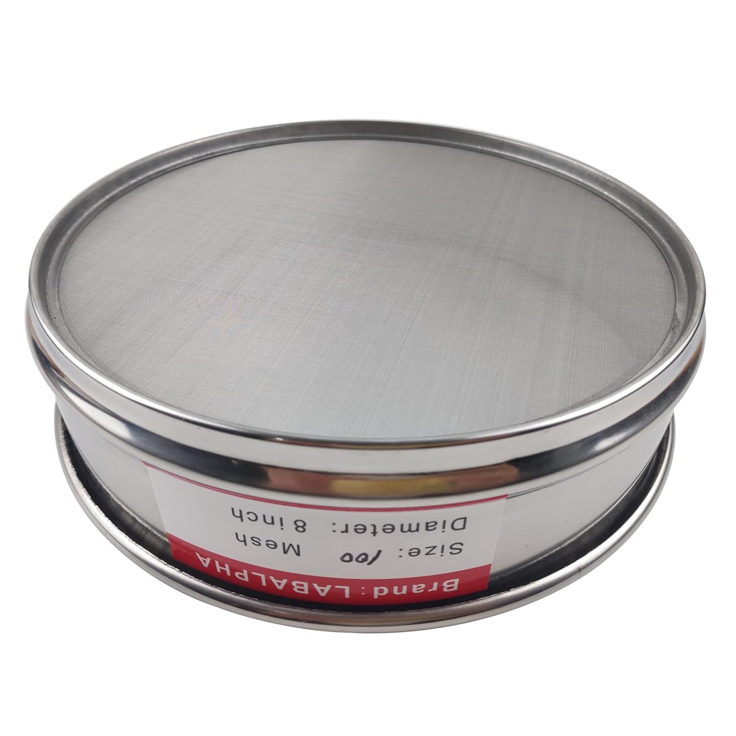 LABALPHA 120 Mesh Lab Sieves, #120 Mesh Test Sieve, 8'' Diameter, 304 Stainless Steel Wire Cloth (0.125mm)