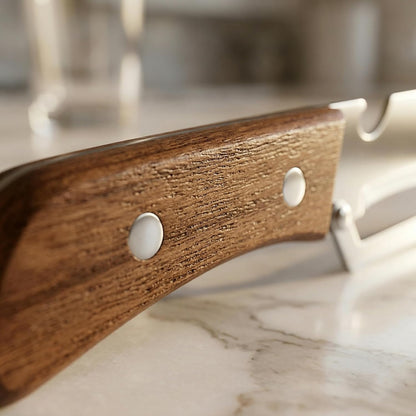 2026New Multi-function Vegetable Peeler, Kitchen Multi-function Stainless Steel Thickened Fruit Peeler Knife with Wooden Handle 2-1Suitable for Peeling Vegetable Fruits (2PCS)