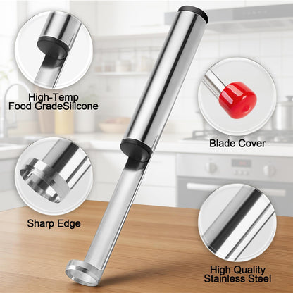 Premium Apple Corer Tool with Sharp Blade, Sturdy Apple Core Remover, Stainless Steel Corer for Apple and Pear, Easy to Use and Clean