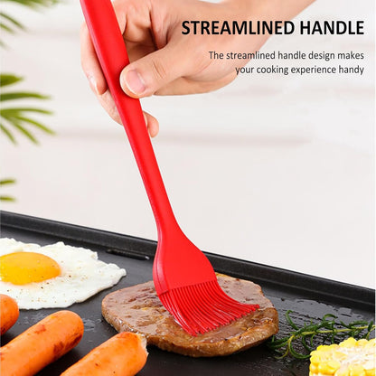 NileHome 600°F Heat Resistant Silicone Basting Brushes, Cooking Brushes for Food BPA Free Pastry Brush Spread Oil Butter Sauce for BBQ Grill Baking Kitchen Cooking Dishwasher Safe(4 Pack)