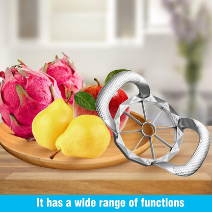 Apple Slicer, HEAVY DUTY Apple Corer, 12-Blade Stainless Steel Apple Cutter Divider Pitter ，Sturdy and Sharp