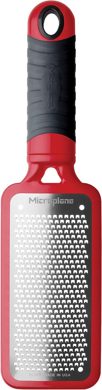 Microplane Home Series Hand Held Cheese Grater (Coarse, Red)