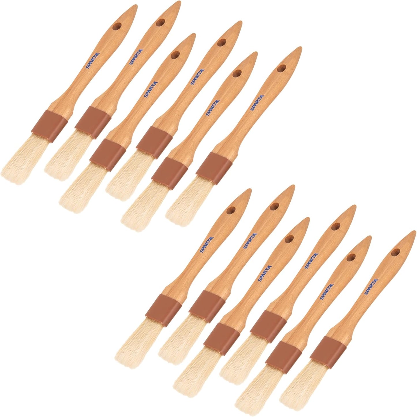 SPARTA Kitchen Basting Brush – 4037300 Basting Brush for Cooking Flat Boar Bristle Brush, Hardwood Handle for Kitchens, Restaurants, Catering, High Heat Food Prep, 1.5in