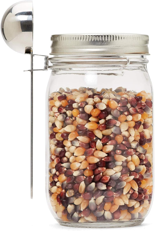 Jarware Stainless Steel Coffee Scoop for Wide-Mouth Mason Jars, 1 Tablespoon