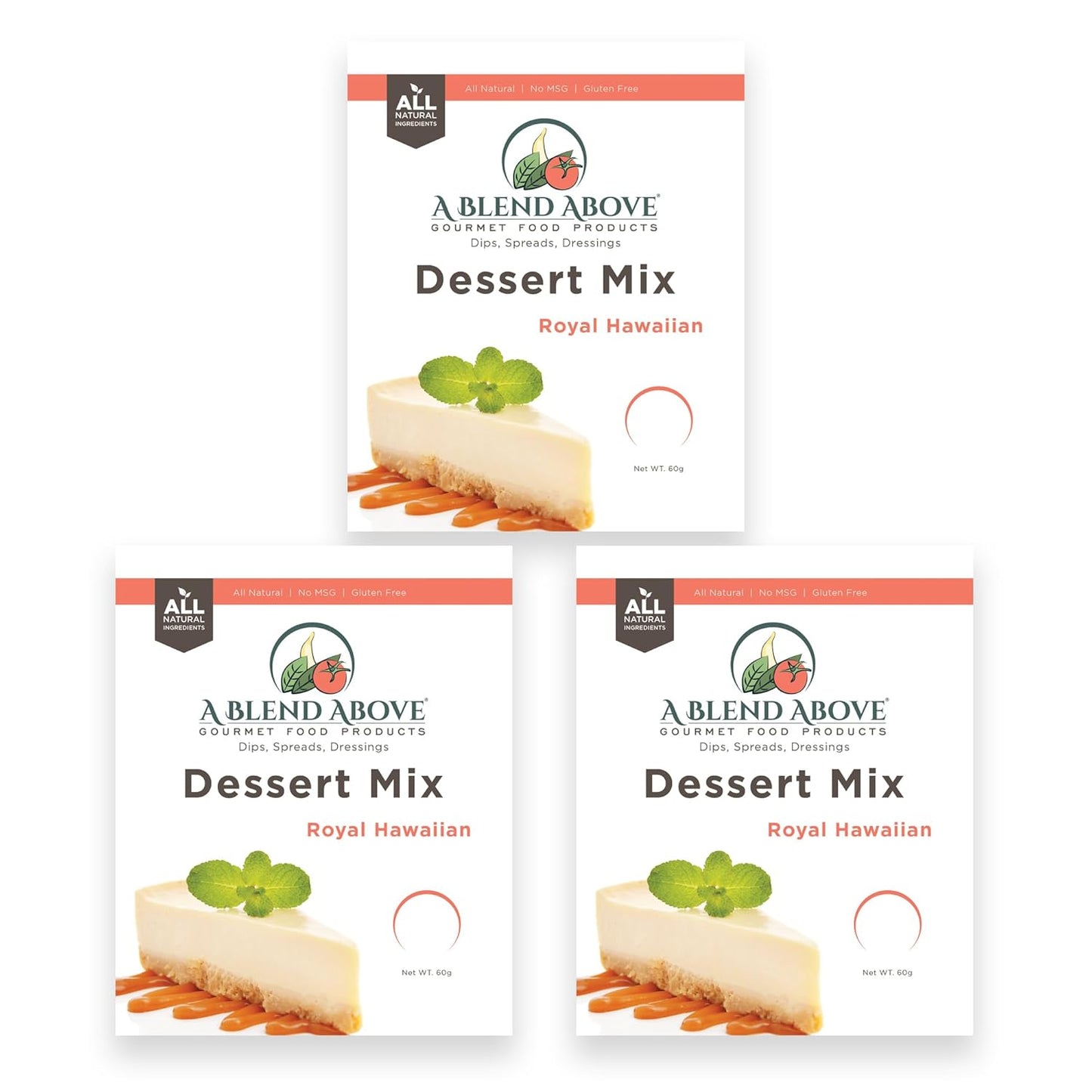 A Blend Above Banana Cream No-Bake Dessert Mix, 3 Pack, No-Bake Cheesecake, Fruit Dip, Dessert Mix, Bagel Topping, Frosting, Cheesecake Filling, Quick and Easy to Make, Makes 16 Ounces, Cream Cheese,