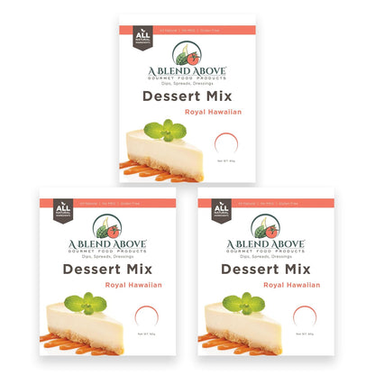 A Blend Above Banana Cream No-Bake Dessert Mix, 3 Pack, No-Bake Cheesecake, Fruit Dip, Dessert Mix, Bagel Topping, Frosting, Cheesecake Filling, Quick and Easy to Make, Makes 16 Ounces, Cream Cheese,