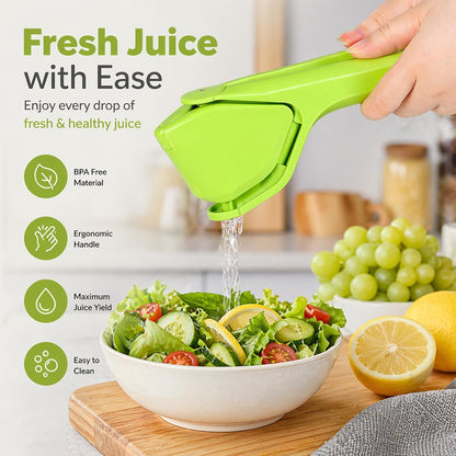 Lemon Squeezer, Effortless Manual Flat Lime Juicer Squeezer, Hand Citrus Press, Folds Design For Saving Space Storage, Easy to Make Juice From Lemon, Lime, Cirtus, Orange, Fruits