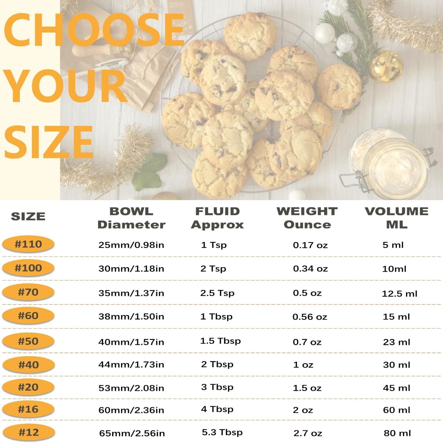 Cookie Scoop, Ice Cream Scoop, 1Tbsp/15 ml/0.5oz Cookie Scoops for Baking, 18/8 Stainless Steel Cookie Scooper for Baking, Ice Cream Scooper with Trigger Release, Cookie Dough Scoop with Non-slip Grip