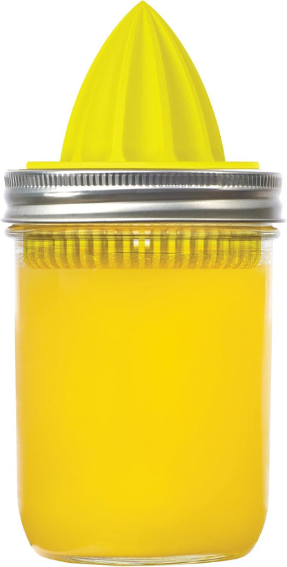 Jarware Citrus Juicer Lid For Wide Mouth Mason Jars, Stainless Steel Juicer