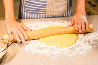 Classic French Rolling Pins Bamboo Wooden Rolling Pin for Baking Pizza Dough Pie Cookie, 13-Inch