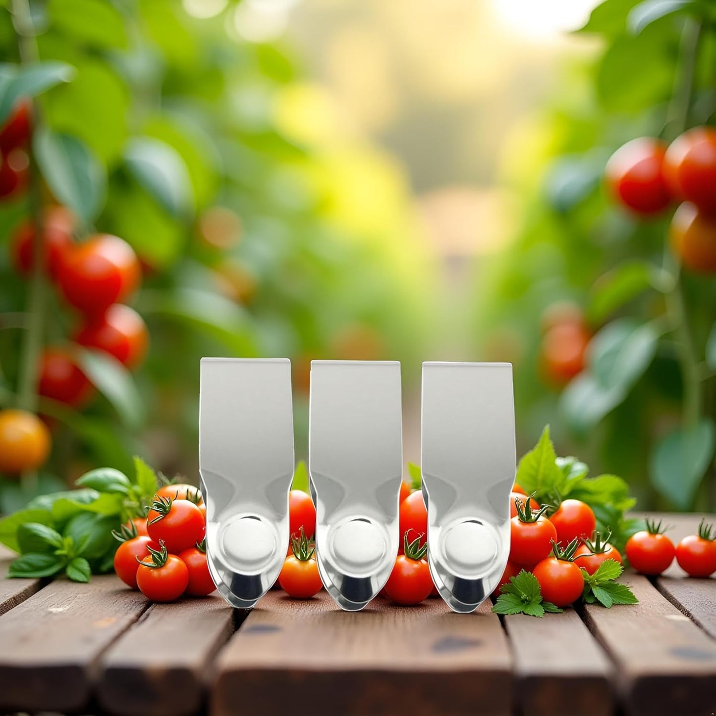 3Pcs Silver Stainless Steel Strawberry Huller Fruit Stem Remover Home Kitchen Tools for Cherry Tomato