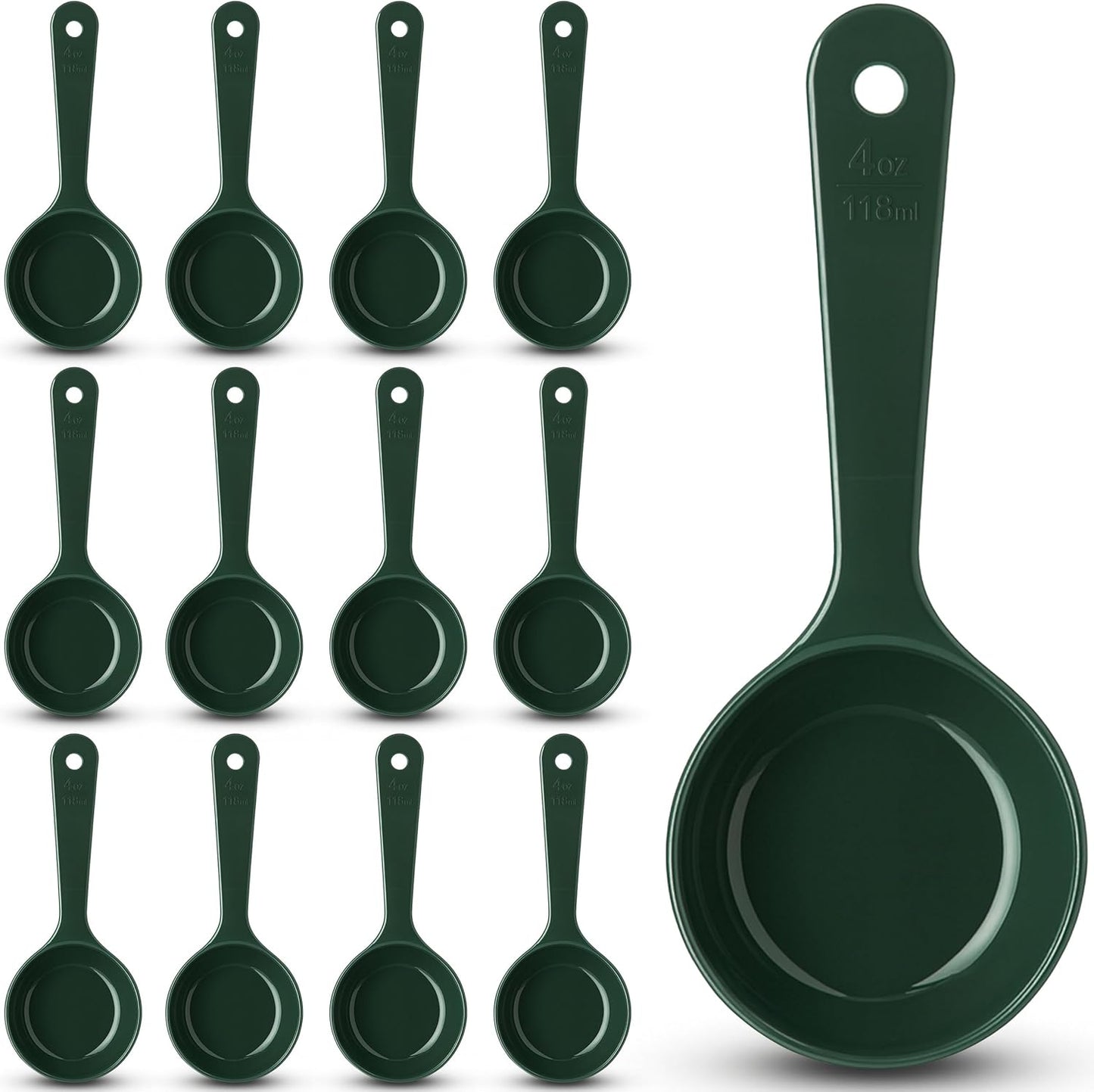 Carlisle FoodService Products 492104 Measure Miser Solid Measuring Spoon with Short Handle, 1 Ounce, Yellow