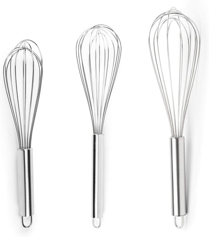 Fox Run Mini Whisks, Chrome Plated, Set of 4, Metallic, 8 x 2 x 1.75 inches