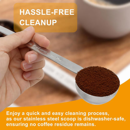 1PCS 9" Tablespoon Coffee Scoop,Long Handle Measuring Spoon Stainless Steel Scooper,One tbsp (15 ml) Spoon for Coffee Lovers/Home Baristas