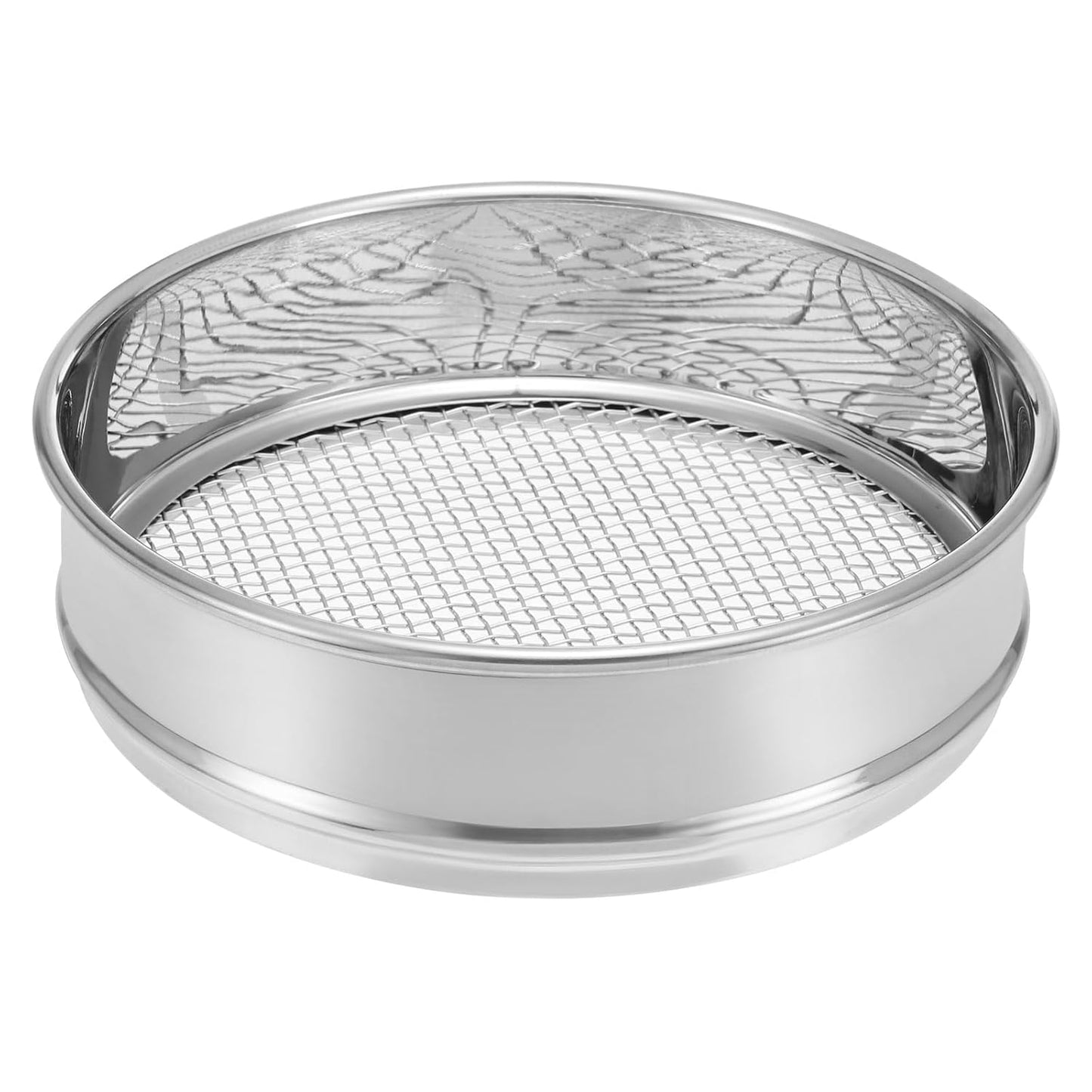PATIKIL 10 Mesh Lab Sieve, 8" Diameter Test Sieve 304 Stainless Steel Wire Cloth (2mm) for Industrial Laboratory