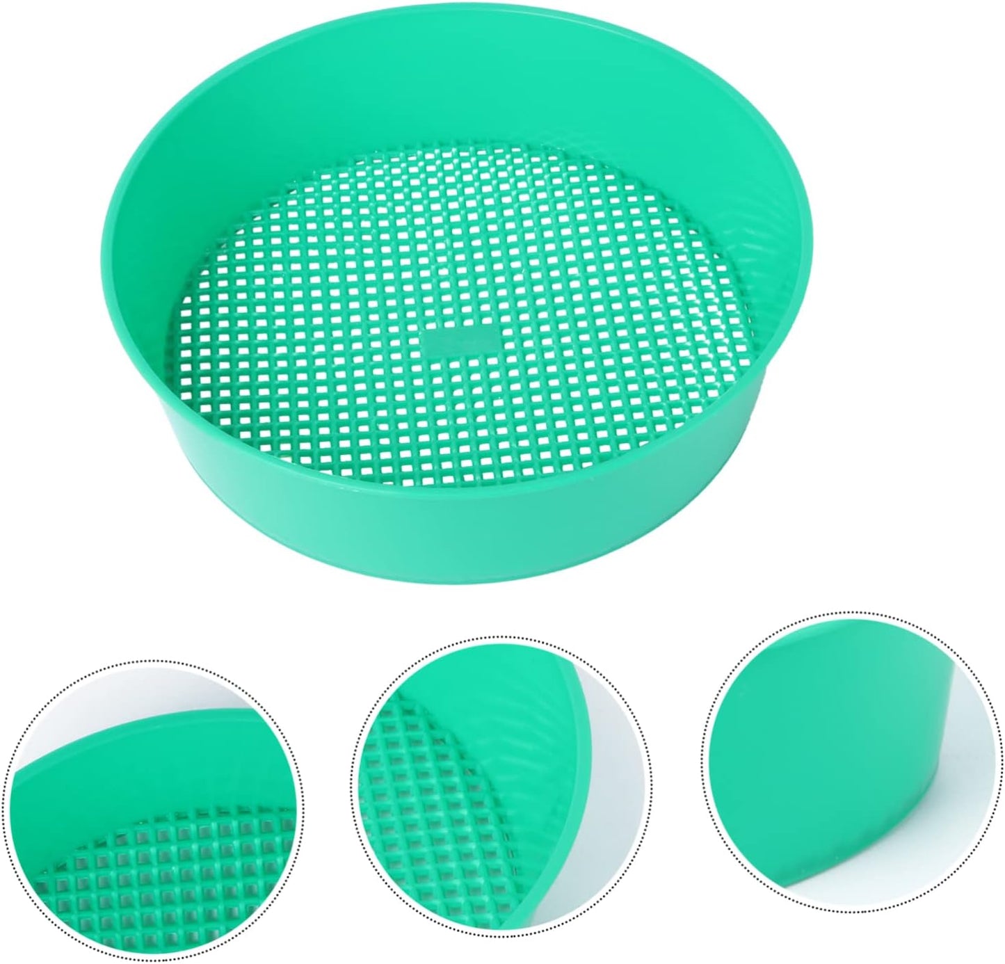 Bonsai Tools DIY Tools Mining Sand Sifter Mesh Filter Sifter Plastic Sand Grader Dispenser Gardening Supplies Stone Riddle Plastic Sieve Light