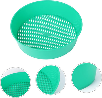 Bonsai Tools DIY Tools Mining Sand Sifter Mesh Filter Sifter Plastic Sand Grader Dispenser Gardening Supplies Stone Riddle Plastic Sieve Light