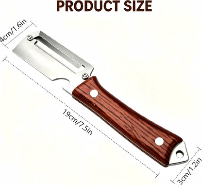 2026 New Upgrade Multifunctional Stainless Steel Vegetable Peeler with Built-In Bottle Opener Kitchen Gadget for Peeling Potato, Carrot, Pumpkin, and Fruit (2pcs)