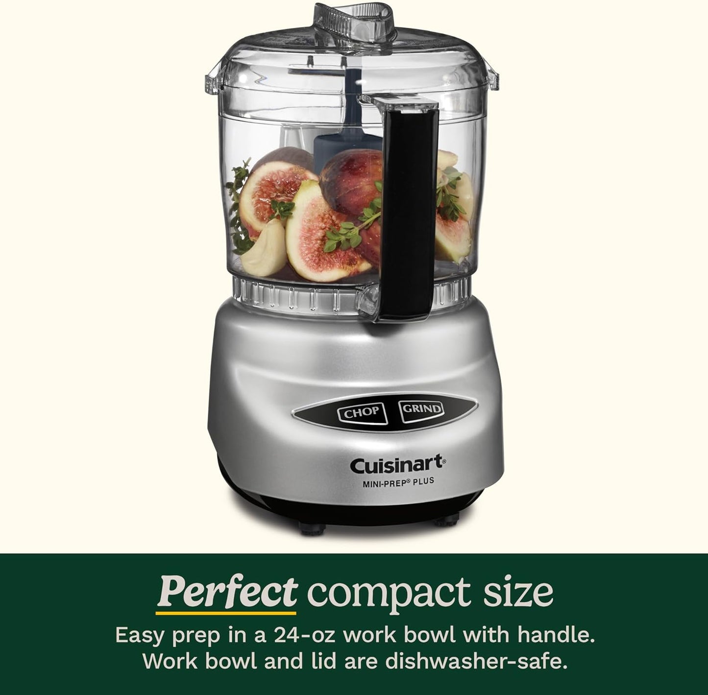 Cuisinart Mini Prep Plus Food Processor, 4 Cup, Brushed Stainless (Shiny)