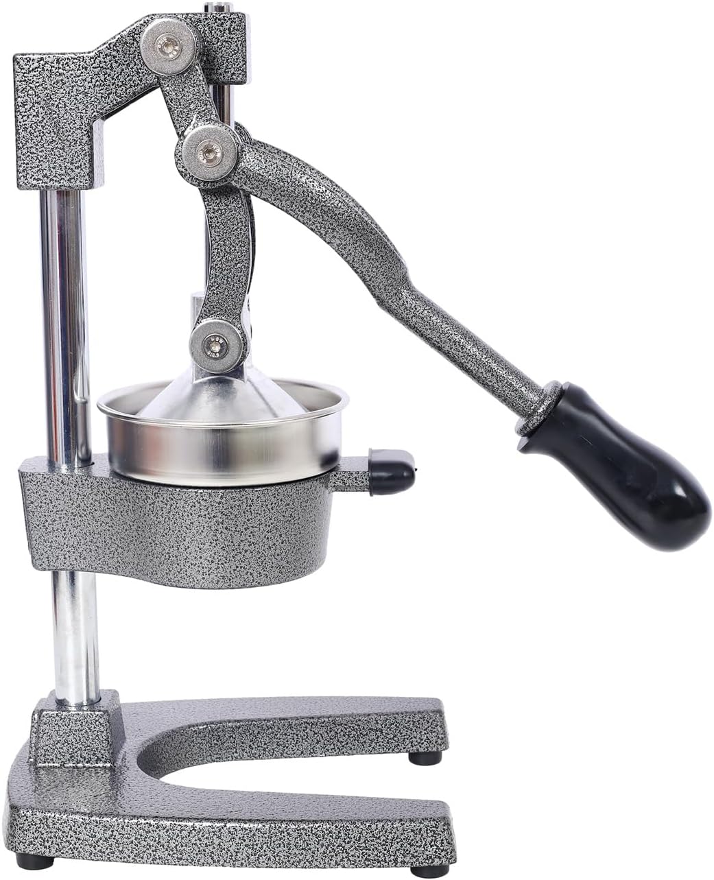 Extra-Large Commercial Grade Cast Iron Citrus Juicer, Heavy Duty Manual Hand Press Countertop Squeezer for Fresh Orange, Grapefruit & Citrus Juice (Orange)